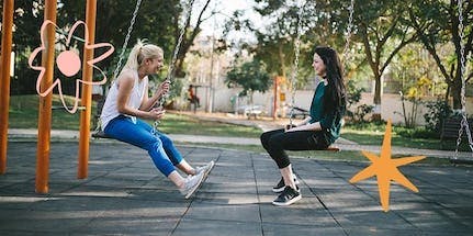 women-with-adhd-playing-on-swings